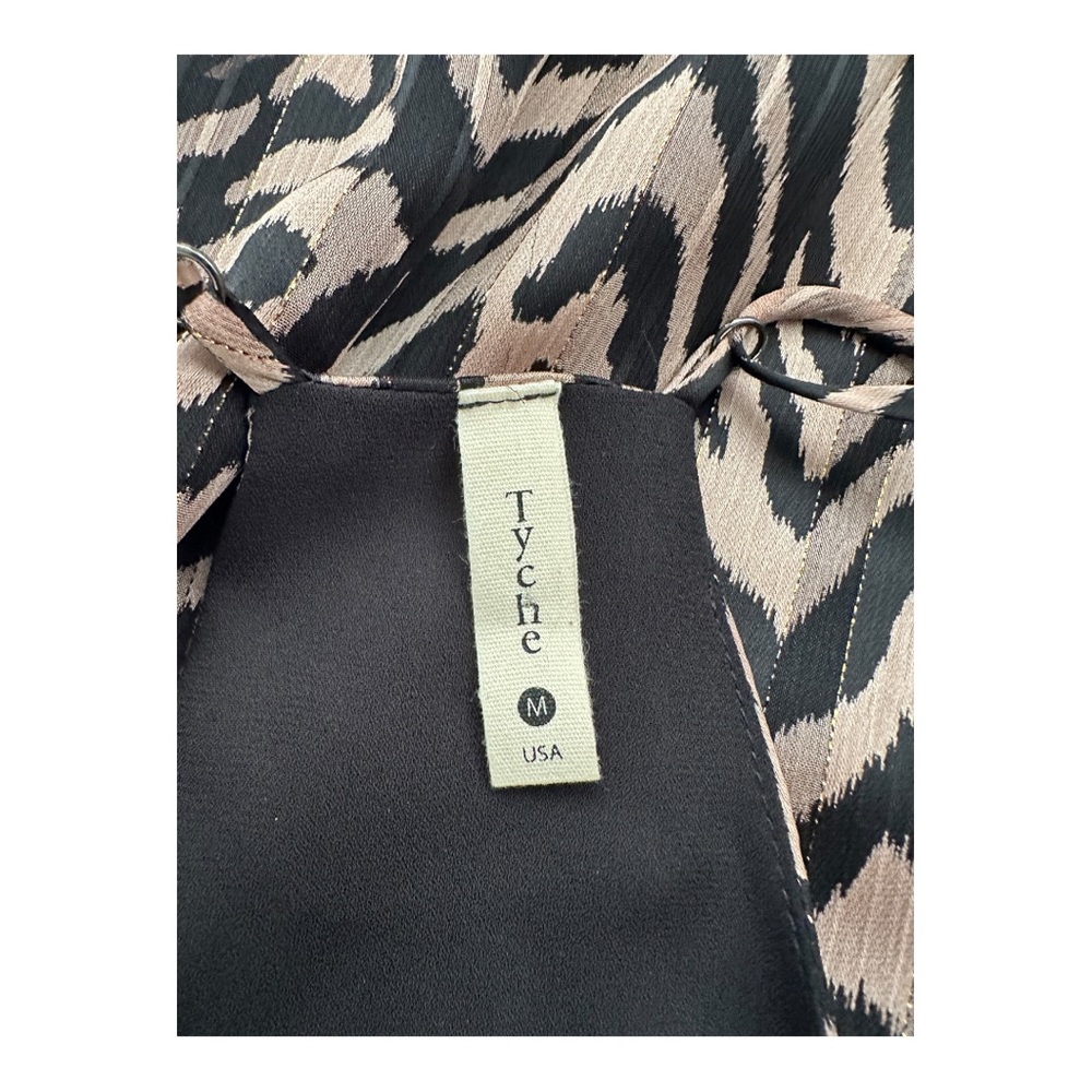 Tyche Black and Gold Animal Print Camisole Size Medium - Picture 5 of 8